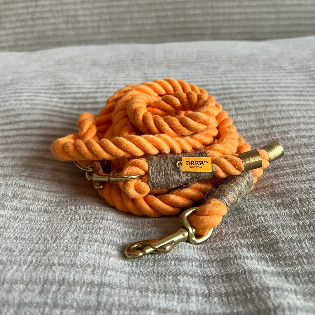 Drew’s Dogwear - Multifunktionel Hundesnor i Peace orange