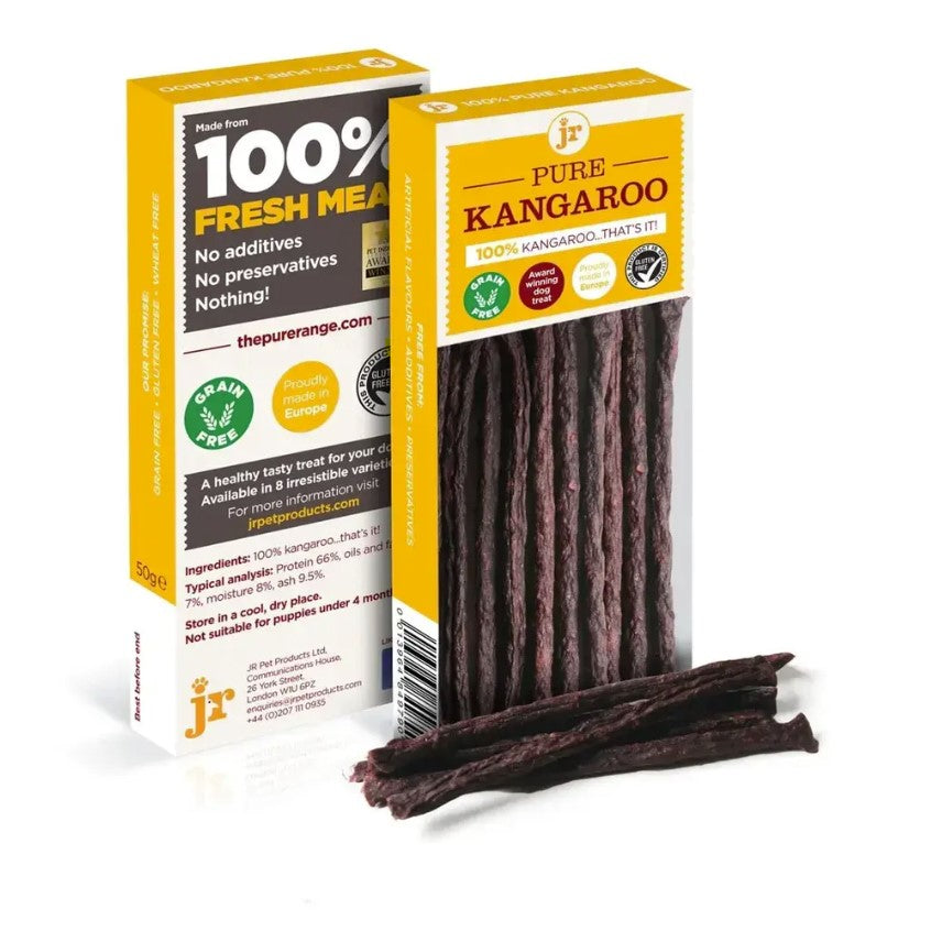 JR Pure Kangaroo Sticks | 100% Kængurukød Snack til Hunde